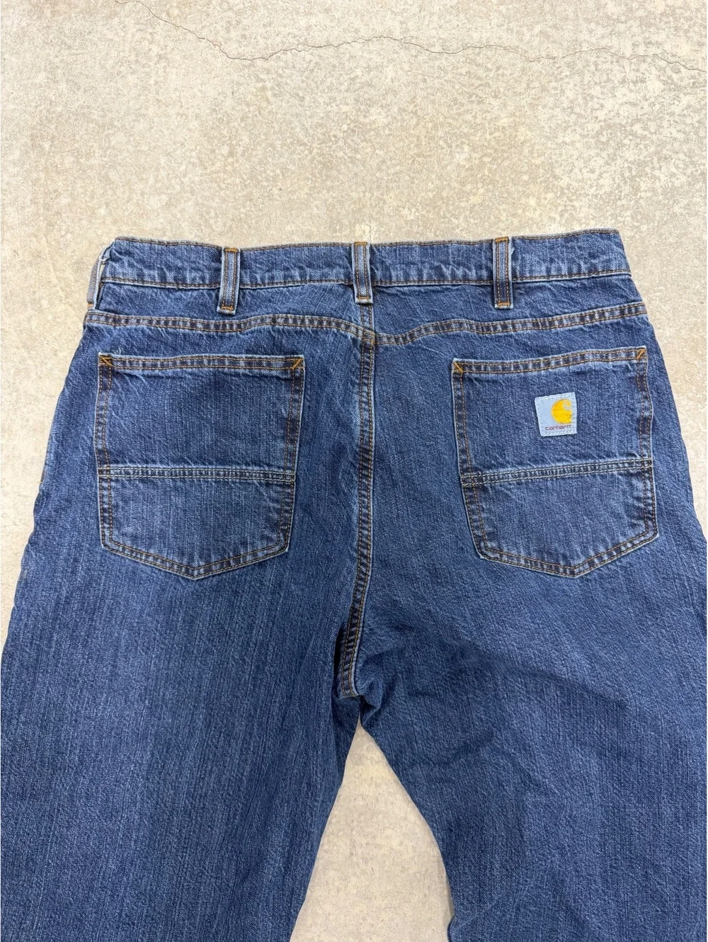 Carhartt Men's Relaxed Fit Flannel-Lined Denim Jeans - Style 104942